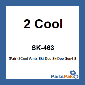 2 Cool SK-463; (Pair) 2Cool Vents Fits Ski-Doo Fits SkiDoo Gen4 Skock Tower