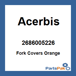 Acerbis 2686005226; Fork Covers Orange