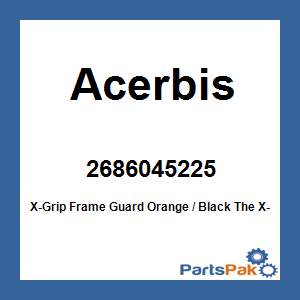 Acerbis 2686045225; X-Grip Frame Guard Orange / Black