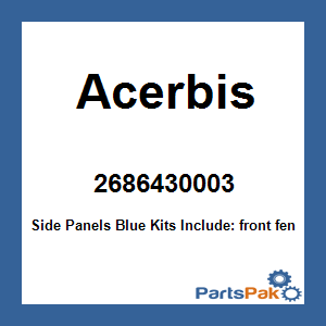 Acerbis 2686430003; Side Panels Blue