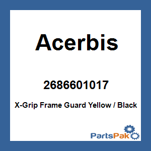 Acerbis 2686601017; X-Grip Frame Guard Yellow / Black