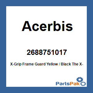 Acerbis 2688751017; X-Grip Frame Guard Yellow / Black