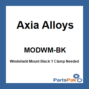 Axia Alloys MODWM-BK; Windshield Mount Black 1 Clamp Needed