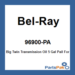 Bel-Ray 96900-PA; Big Twin Transmission Oil 5 Gal Pail