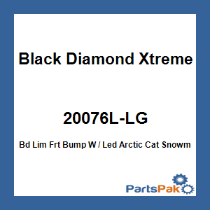 Black Diamond Xtreme (BDX) 20076L-LG; Bd Lim Frt Bump W / Led Fits Artic Cat Snowmobile