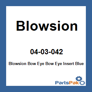 Blowsion 04-03-042; Blowsion Bow Eye Bow Eye Insert Blue