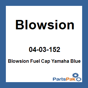 Blowsion 04-03-152; Blowsion Fuel Cap Fits Yamaha Blue