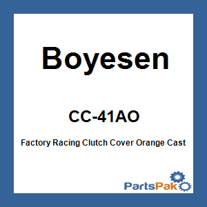 Boyesen CC-41AO; Factory Racing Clutch Cover Orange