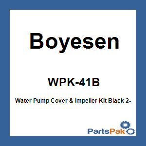 Boyesen WPK-41B; Water Pump Cover & Impeller Kit Black
