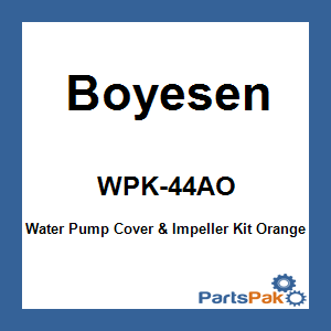 Boyesen WPK-44AO; Water Pump Cover & Impeller Kit Orange