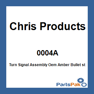 Chris Products 0004A; Turn Signal Assembly Oem Amber