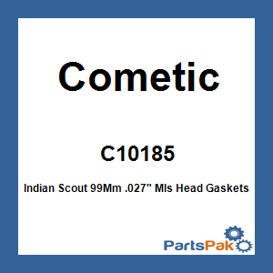 Cometic C10185; Indian Scout 99Mm .027-inch Mls Head Gaskets