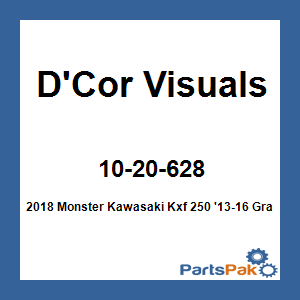 D'Cor Visuals 10-20-628; 2018 Monster Fits Kawasaki Kxf 250 '13-16 Graphic Kit