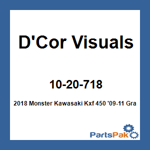 D'Cor Visuals 10-20-718; 2018 Monster Fits Kawasaki Kxf 450 '09-11 Graphic Kit