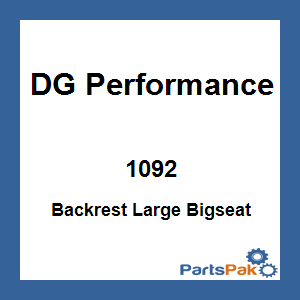 DG Performance 1092; Backrest Large Bigseat