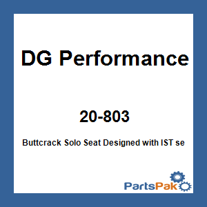 DG Performance 20-803; Buttcrack Solo Seat