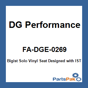 DG Performance FA-DGE-0269; Bigist Solo Vinyl Seat