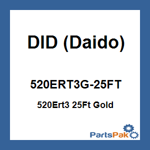 DID (Daido) 520ERT3G-25FT; 520Ert3 25Ft Gold