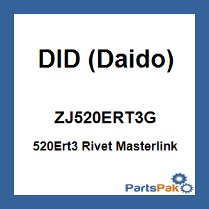 DID (Daido) ZJ520ERT3G; 520Ert3 Rivet Masterlink