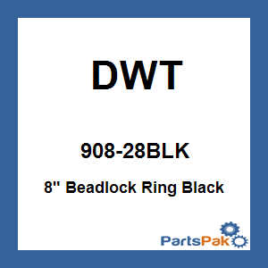 DWT 908-28BLK; 8-inch Beadlock Ring Black