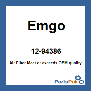Emgo 12-94386; Air Filter