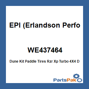 EPI (Erlandson Performance Inc.) WE437464; Dune Kit Paddle Tires Rzr Xp Turbo 4X4