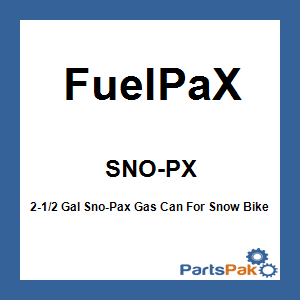 FuelPaX SNO-PX; 2-1/2 Gal Sno-Pax Gas Can For Snow Bike With Hardware