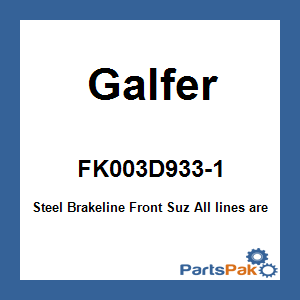 Galfer FK003D933-1; Steel Brakeline Front Suzuki