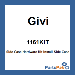 Givi 1161KIT; Side Case Hardware Kit Install Side Case Without Top Case
