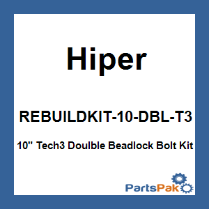 Hiper REBUILDKIT-10-DBL-T3; 10-inch  Tech3 Doulble Beadlock Bolt Kit
