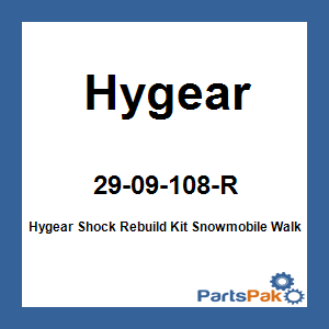 Hygear 29-09-108-R; Hygear Shock Rebuild Kit Snowmobile Walker Evans 500150R200