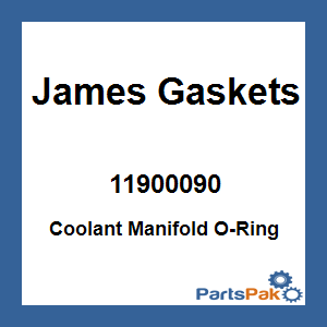 James Gaskets 11900090; Coolant Manifold O-Ring