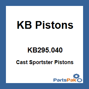 KB Pistons KB295.040; Cast Sportster Pistons