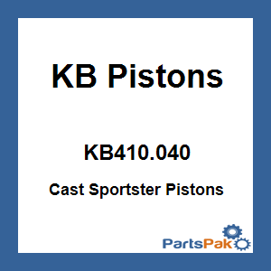 KB Pistons KB410.040; Cast Sportster Pistons