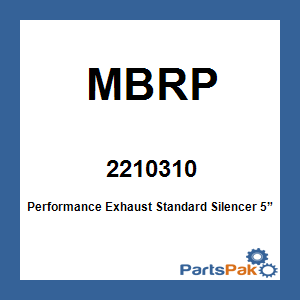 MBRP 2210310; Performance Exhaust Standard Silencer