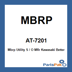 MBRP AT-7201; Mbrp Utility Slip-On Muffler Fits Kawasaki