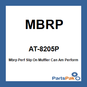 MBRP AT-8205P; Mbrp Perf Slip On Muffler Can Am