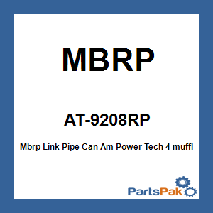 MBRP AT-9208RP; Mbrp Link Pipe Can Am