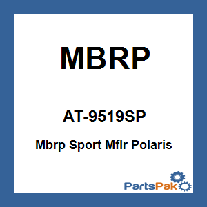 MBRP AT-9519SP; Mbrp Sport Muffler Fits Polaris