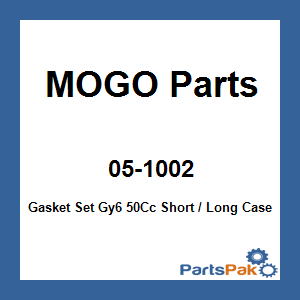 MOGO Parts 05-1002; Gasket Set Gy6 50Cc Short / Long Case