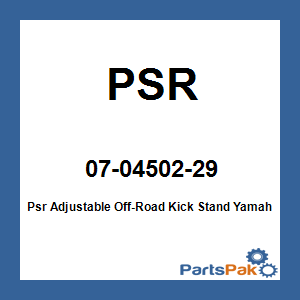 PSR 07-04502-29; Psr Adjustable Off-Road Kick Stand Fits Yamaha Yz125/250
