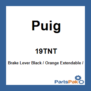 Puig 19TNT; Brake Lever Black / Orange Extendable / Foldable