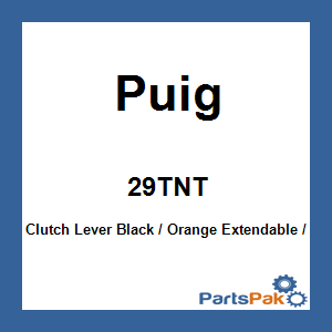 Puig 29TNT; Clutch Lever Black / Orange Extendable / Foldable
