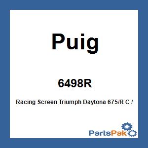 Puig 6498R; Racing Screen Triumph Daytona 675/R C / Red