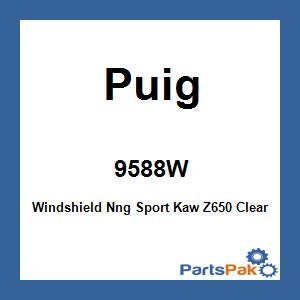 Puig 9588W; Windshield Nng Sport Kawasaki Z650 Clear