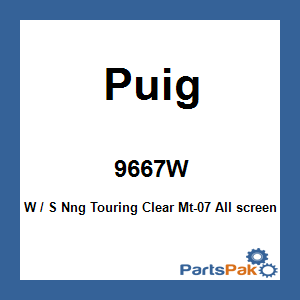 Puig 9667W; W / S Nng Touring Clear Mt-07