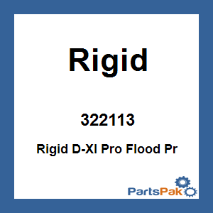 Rigid 322113; Rigid D-Xl Pro Flood Pair