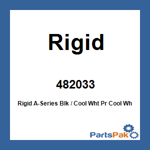 Rigid 482033; Rigid A-Series Black / Cool White Pair