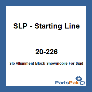 SLP - Starting Line Products 20-226; Slp Allignment Block Snowmobile For Spider Rebuild Tool