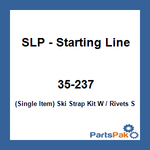 SLP - Starting Line Products 35-237; (Single Item) Ski Strap Kit W / Rivets Snowmobile 24-inch Length